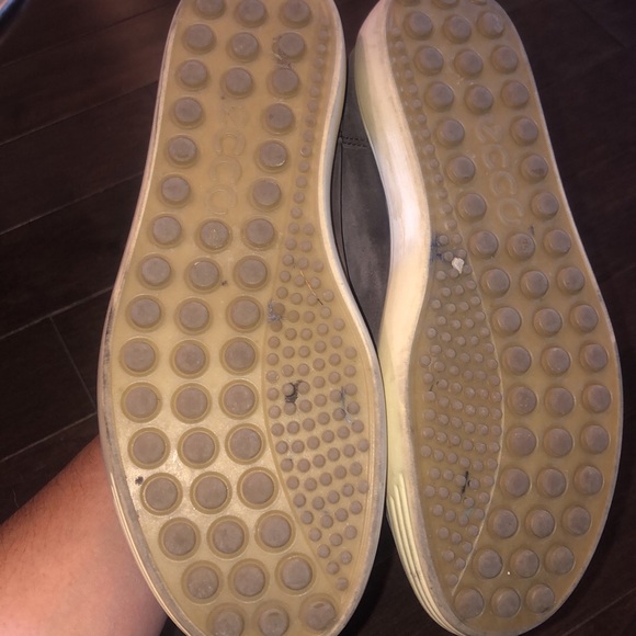 ECCO purple suede shoes with zipper - Picture 2 of 4